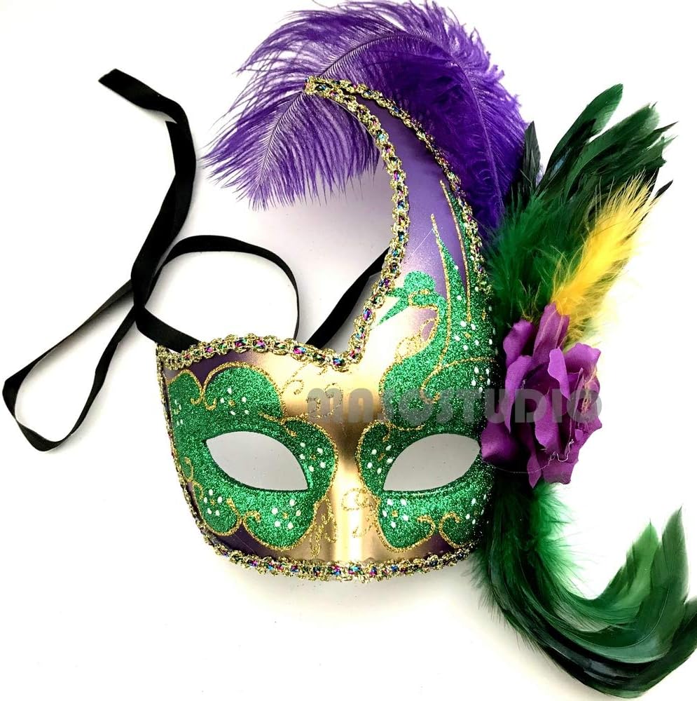 Mardi Gras Masquerade Jolly Jester Mask Pair Cosplay Prom Dance Birthday Party Wear or Deco Mardi Gras Masquerade Jolly Jester Mask Pair Cosplay Prom Dance Birthday Party Wear or Deco