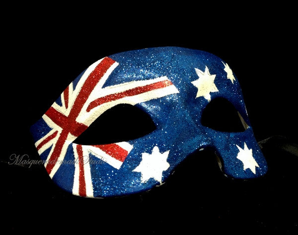 Men's Women's Australian flag Patriotic Masquerade Ball Mask Australia