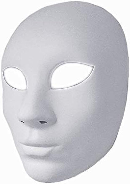 The Anarchy Purge movie Blank White Full Face women mask DIY Halloween Costume Party