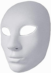 Blank White Unpainted MASQUERADE Full Face MASK Base Durable Quality Resin Halloween DIY Mask