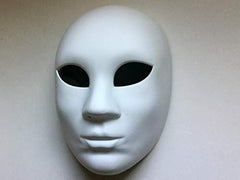 The Anarchy Purge movie Blank White Full Face women mask DIY Halloween Costume Party