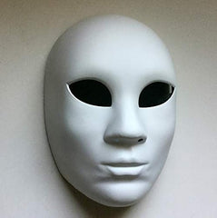 The Anarchy Purge movie Blank White Full Face women mask DIY Halloween Costume Party