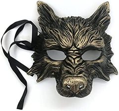 Black Wolf Mask Animal Masquerade Halloween Costume Cosplay Party mask