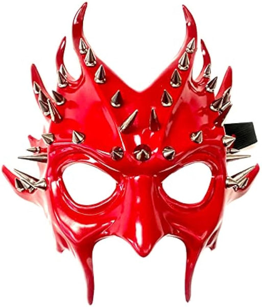 Red Black Demon Dress up Cosplay Party Masquerade Devil Mask Spiky Treeman Halloween mask