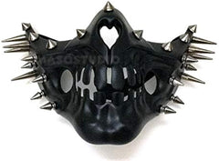 Black Cat Woman Masquerade Mask Spiky Gas Jaw Mask Halloween Party