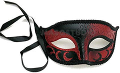 Red Masquerade Ball Mask Burlesque Mardi Gras Birthday Prom Wedding Valentines Party