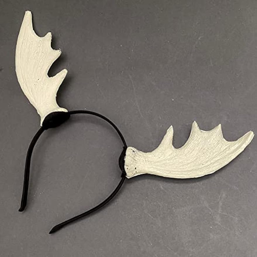 Reindeer antler headband shown from the front