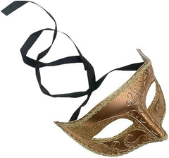 Mens Masquerade Mask Burlesque Dance Birthday Prom Party Black Tie Halloween Costume Dress Up