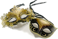 Couples Mens Masquerade Mask Laser cut eye mask Cosplay Mardi Gras Prom Dance Birthday Party Wear or Deco