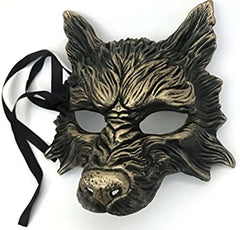 Black Wolf Mask Animal Masquerade Halloween Costume Cosplay Party mask