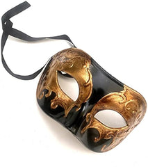 Mens Masquerade Music Notes Eye Mask Venetian Handmade Handpaint Eye Mask Dress up Birthday Cosplay Party Wear