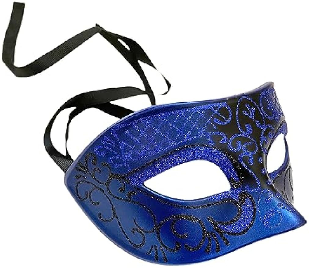Mens Masquerade Mask Burlesque Dance Birthday Prom Party Black Tie Halloween Costume Dress Up