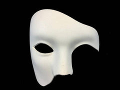 Blank White Unpainted MASQUERADE Phantom MASK Base Durable Quality Resin Halloween DIY Mask