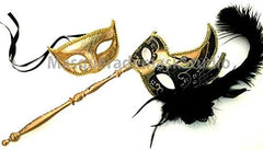 Couples Stick Masquerade Mask Pair Cosplay Dance Prom Dance Birthday Party Wear