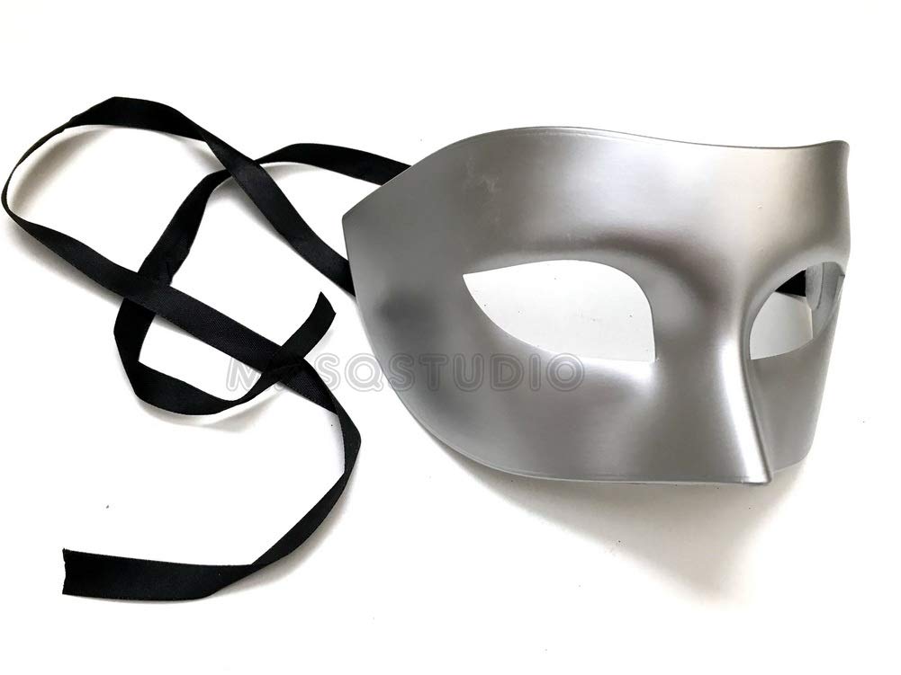 MasqStudio Mens Masquerade eye Mask Burlesque Dance Birthday Prom Party Black Tie Halloween Costume Dress Up