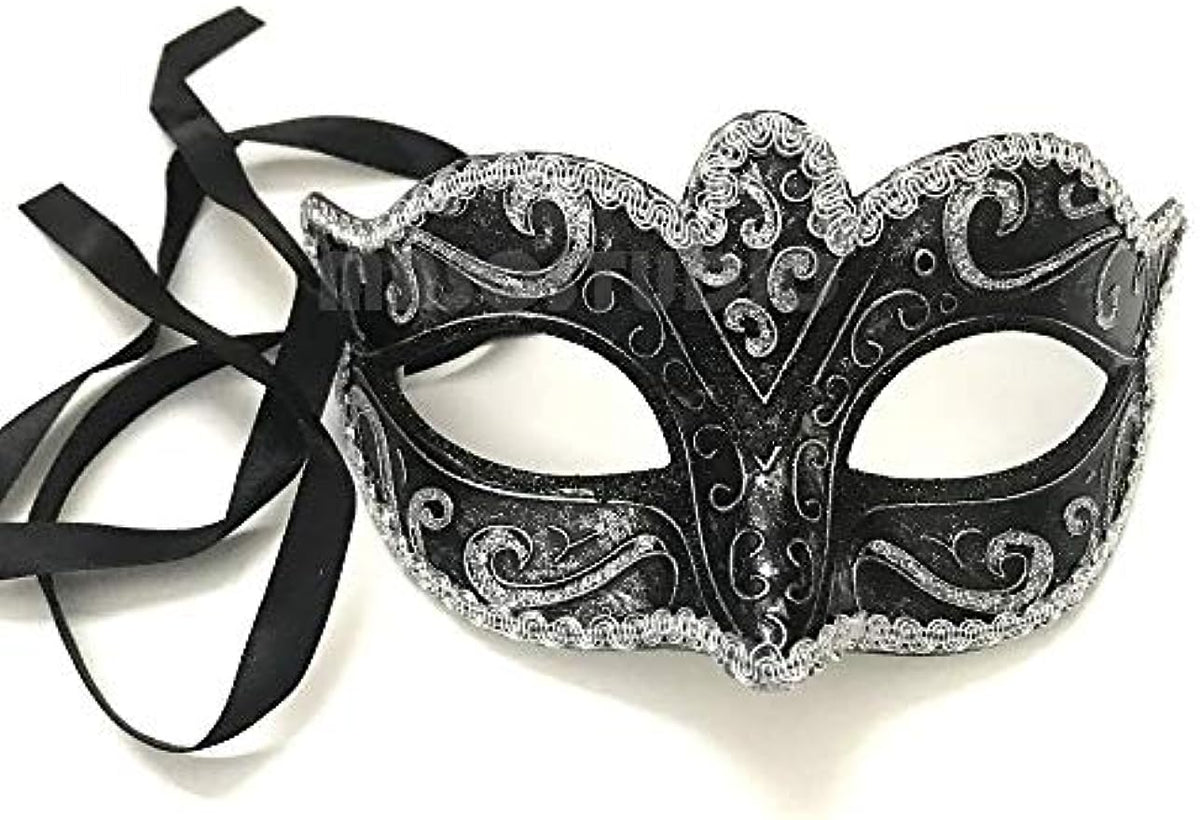 Girls Black Gold Silver Masquerade Ball Mask Cosplay Mardi Gras Prom Dance Birthday Bachelor Party