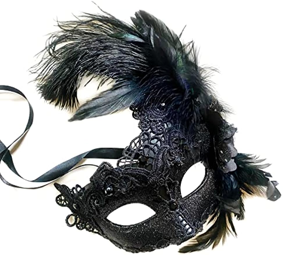 Brocade Lace Masquerade Ball Mask for Burlesque Mardi Gras Birthday Prom Wedding Party