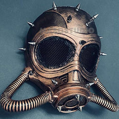 Steampunk Submarine Respirator Dress up Party Rose Gold Copper Masquerade Gas Mask