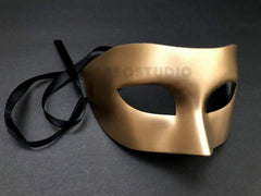 MasqStudio Mens Black Masquerade Eye Mask Halloween Costume Party