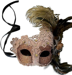 Brocade Lace Masquerade Ball Mask Burlesque Mardi Gras Birthday Prom Wedding Party