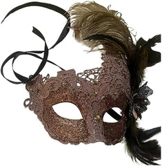 Brocade Lace Masquerade Ball Mask Burlesque Mardi Gras Birthday Prom Wedding Party