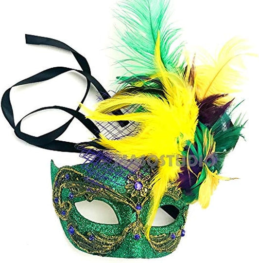 Mardi Gras Women Masquerade Ball Mask Carnival Parade Event Party Wear