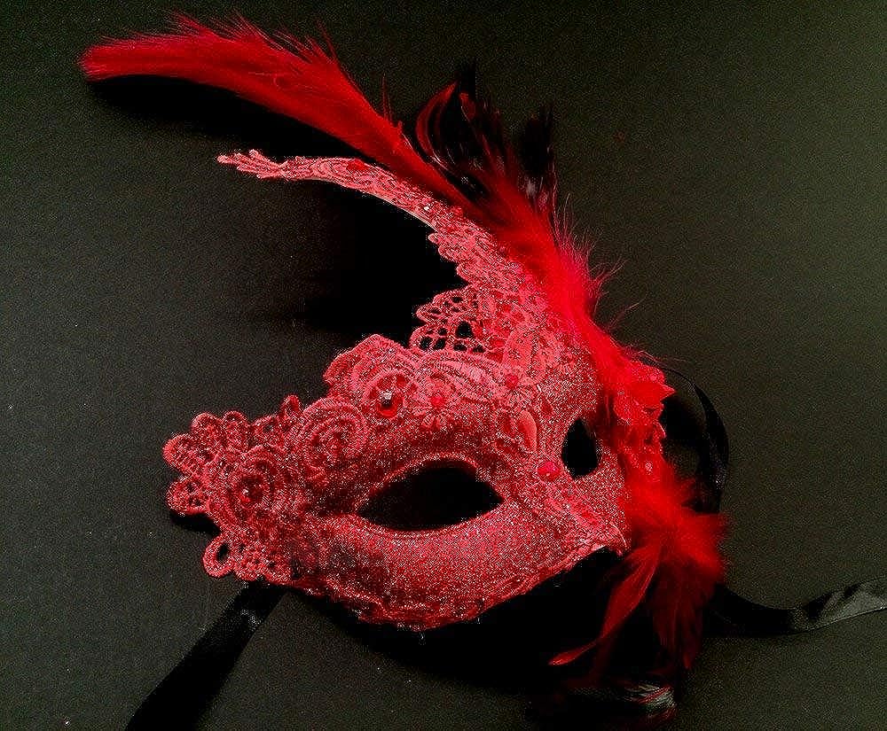 Brocade Lace Masquerade Ball Mask for Burlesque Mardi Gras Birthday Prom Wedding Party