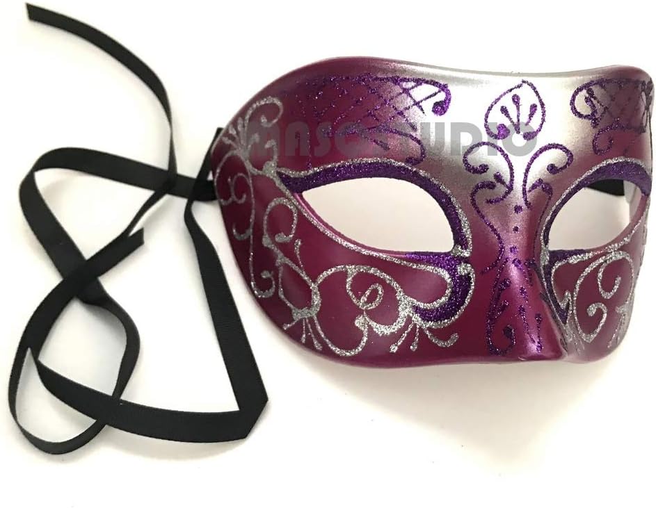 Mens Masquerade Ball Mask Cosplay Mardi Gras Prom Dance Birthday Bachelor Party