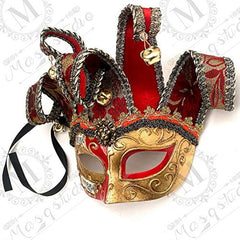 Mardi Gras Masquerade Jolly Jester Mask Cosplay Dance Birthday Carnival Dress up Party Wear or Deco