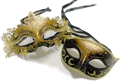 Couples Mens Masquerade Mask Laser cut eye mask Cosplay Mardi Gras Prom Dance Birthday Party Wear or Deco