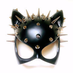 MasqStudio Red Black Cat Woman Dress up Cosplay Party Masquerade Mask Spiky Halloween