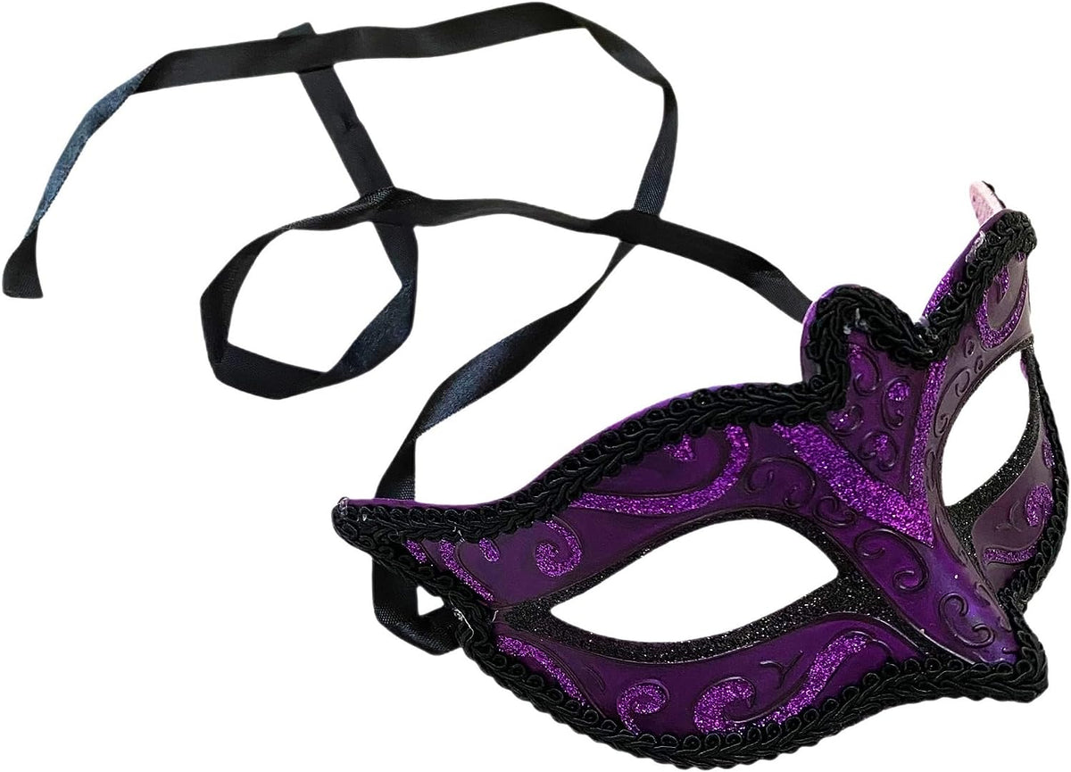 Girls Black Gold Silver Masquerade Ball Mask Cosplay Mardi Gras Prom Dance Birthday Bachelor Party