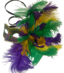 MASQ Masquerade Feather Mask Show Girl Mardi Gras Carnival Costume Cosplay dress up Party Wear