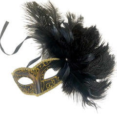 Masquerade Feather Mask Show Girl Mardi Gras Carnival Costume Cosplay dress up Party Wear