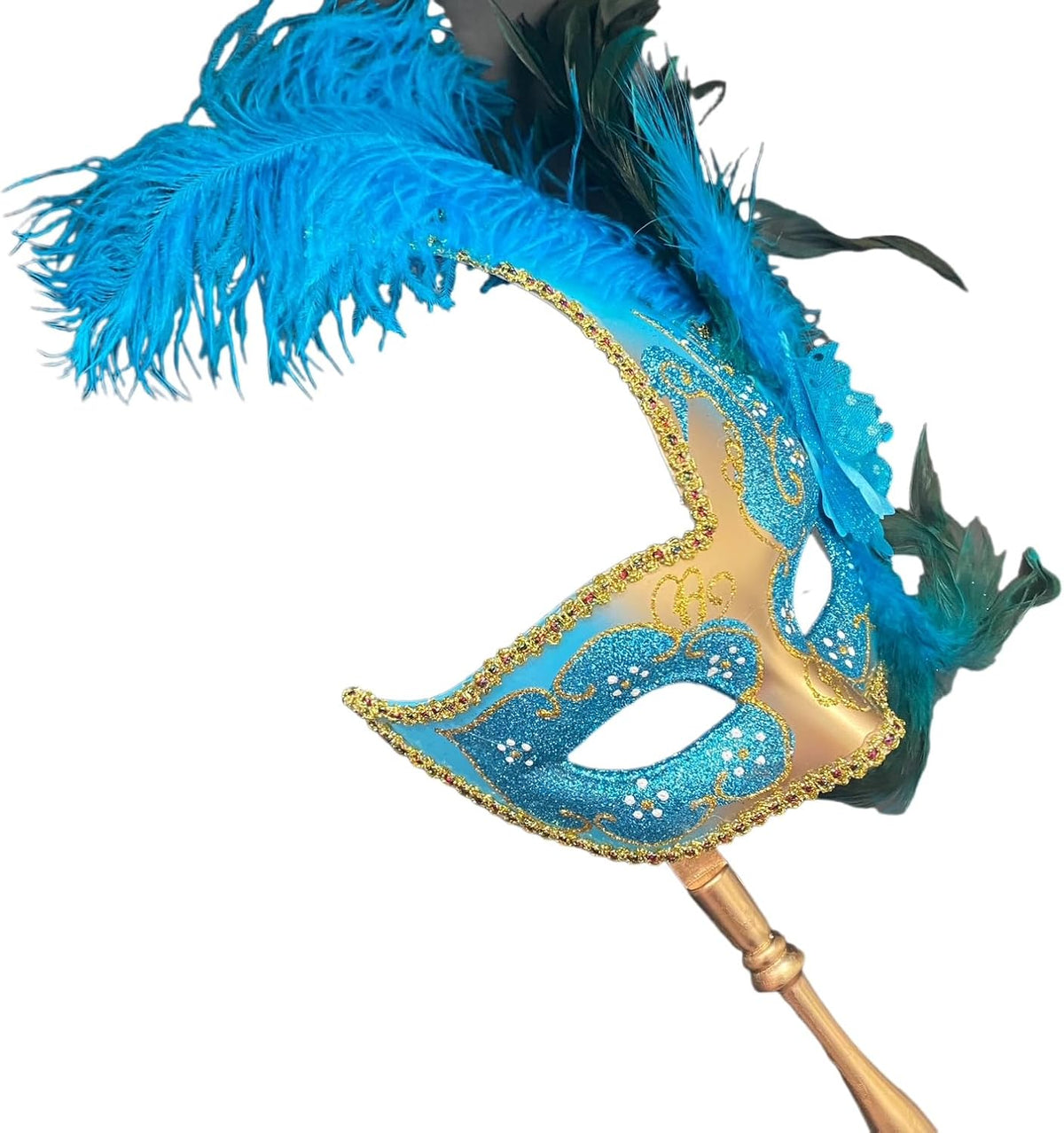 Brocade Lace Masquerade Ball Mask Burlesque Mardi Gras Birthday Prom Wedding Party