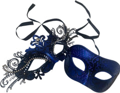 Masquerade Ball Mask Pair Dance Prom Burlesque Graduation Steampunk Birthday Anniversary Christmas New Year Party Wear