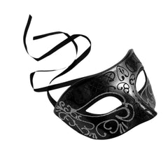 MasqStudio Mens Masquerade Mask Burlesque Dance Birthday Prom Party Black Tie Halloween Costume Dress Up