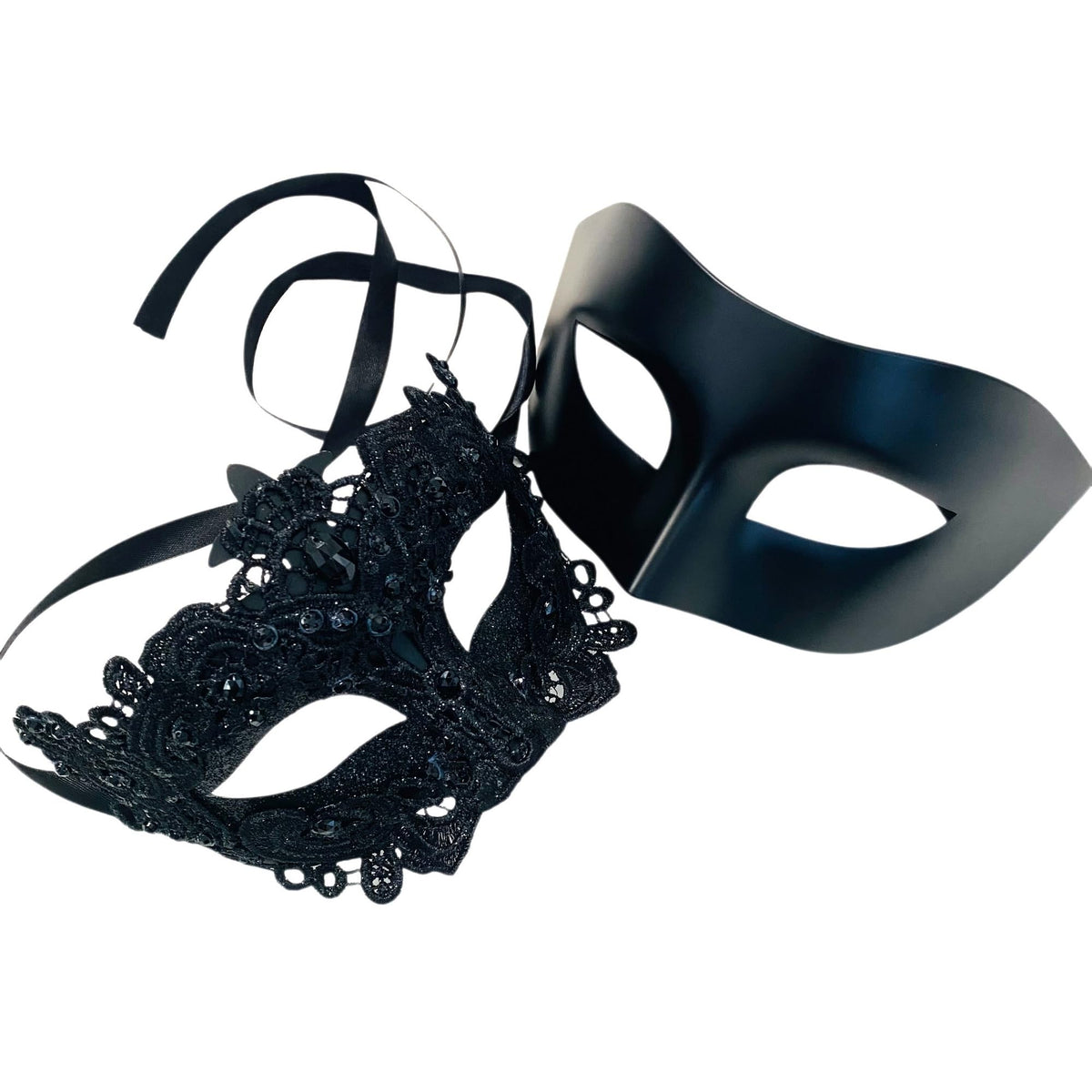 Masquerade mask image for style option Black Black from Masquerade Mask Studio
