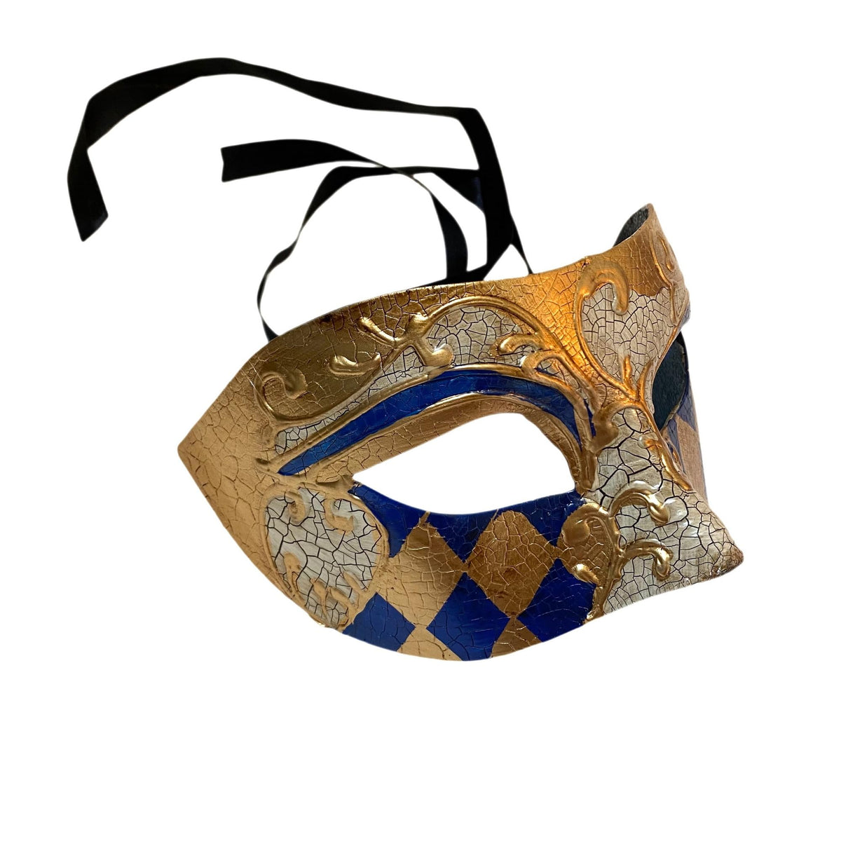 MasqStudio Mens Masquerade eye Mask Burlesque Dance Birthday Prom Party Black Tie Halloween Costume Dress Up