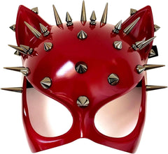 MasqStudio Red Black Cat Woman Dress up Cosplay Party Masquerade Mask Spiky Halloween