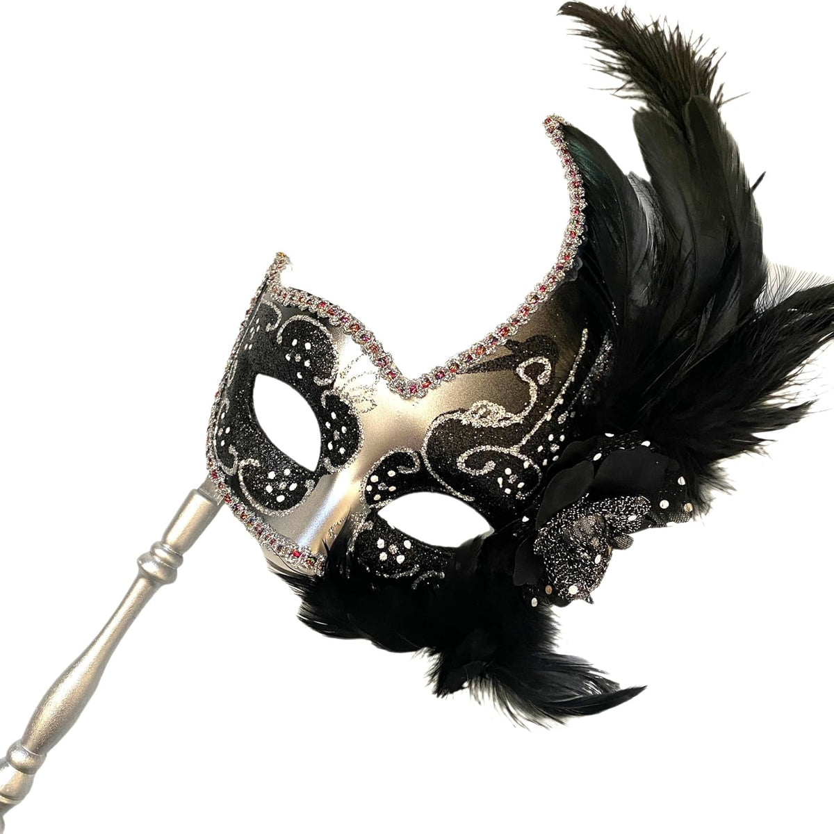 Brocade Lace Masquerade Ball Mask Burlesque Mardi Gras Birthday Prom Wedding Party