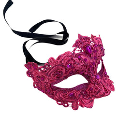 MASQ Brocade Lace Masquerade Ball Mask Pair Burlesque Mardi Gras Birthday Prom Wedding Party