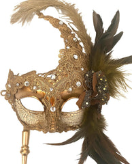 MasqStudio Brocade Lace Masquerade Ball Mask Burlesque Mardi Gras Birthday Prom Wedding Party
