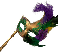 MasqStudio Brocade Lace Masquerade Ball Mask Burlesque Mardi Gras Birthday Prom Wedding Party