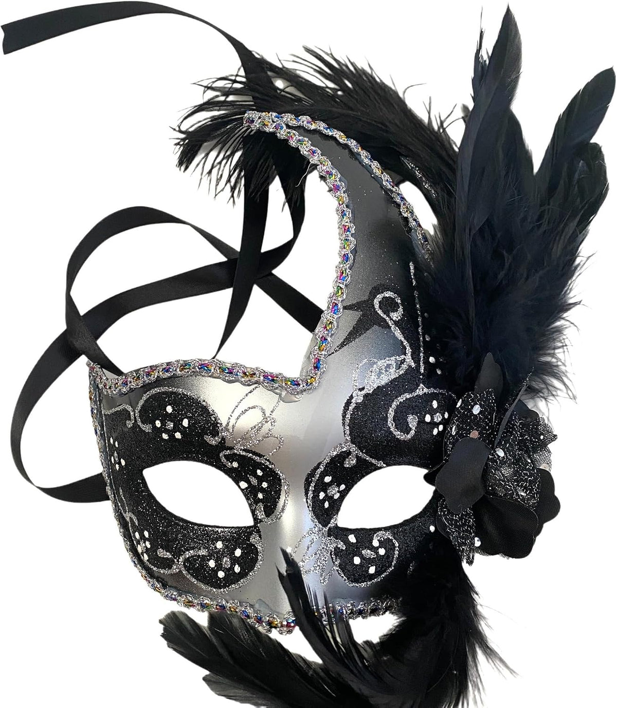 Brocade Lace Masquerade Ball Mask Burlesque Mardi Gras Birthday Prom Wedding Party