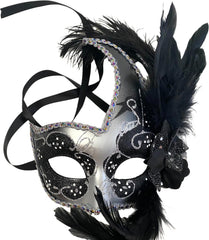 MasqStudio Brocade Lace Masquerade Ball Mask Burlesque Mardi Gras Birthday Prom Wedding Party