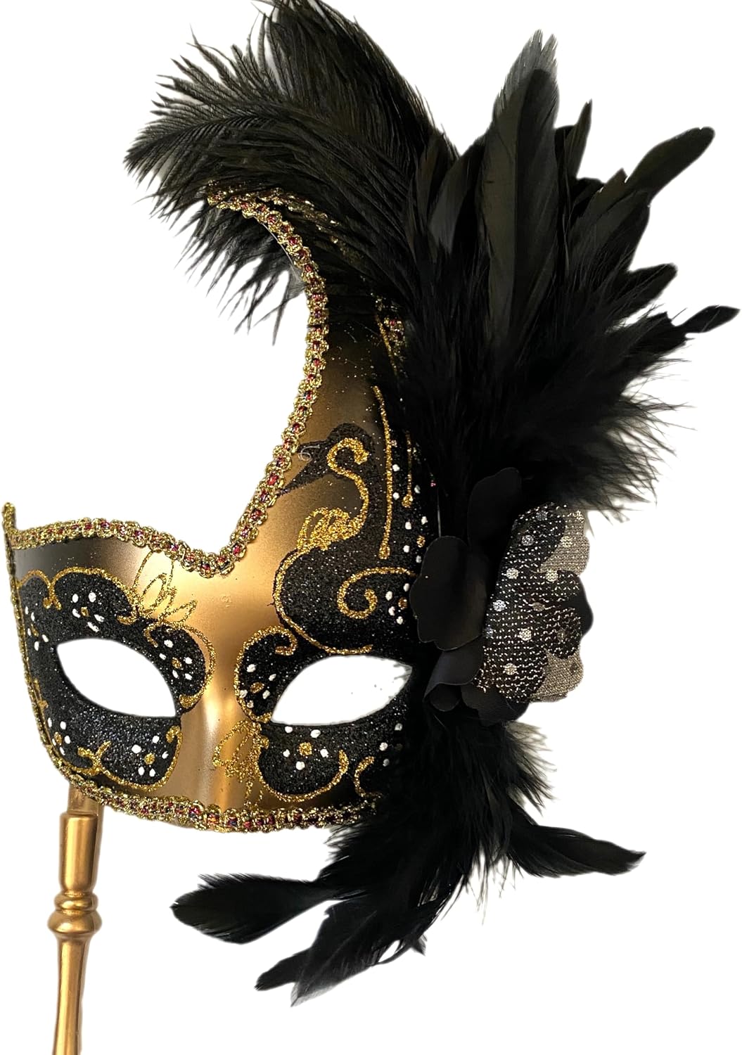 Brocade Lace Masquerade Ball Mask Burlesque Mardi Gras Birthday Prom Wedding Party