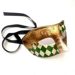 Mens Masquerade Mask Venetian Handmade Handpaint Eye Mask Dress up Birthday Cosplay Party Wear