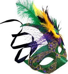 MasqStudio Brocade Lace Masquerade Ball Mask Burlesque Mardi Gras Birthday Prom Wedding Party