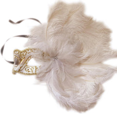 Masquerade Feather Mask Show Girl Mardi Gras Carnival Costume Cosplay dress up Party Wear